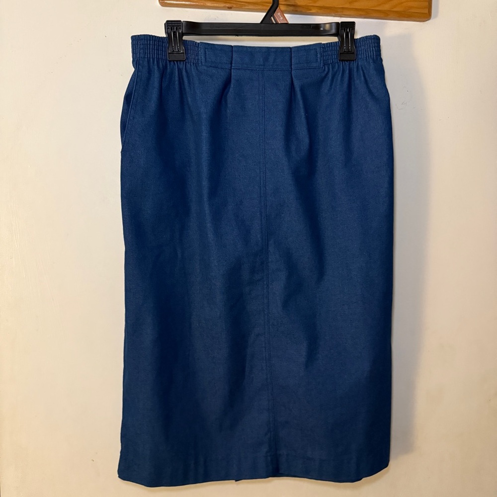 Alfred Dunner Blue Pencil Skirt